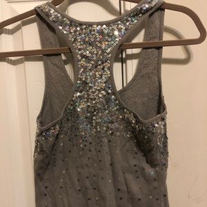 Sparky gray tank top